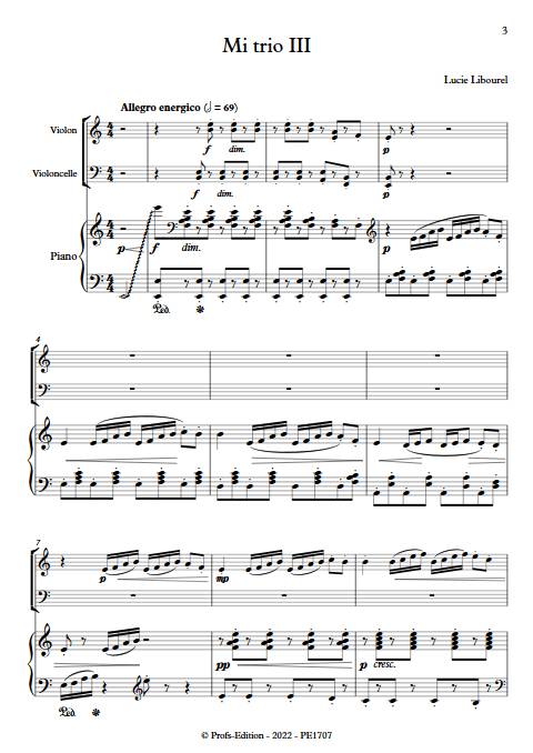 Mi Trio III - Trio cordes - LIBOUREL L. - Partition