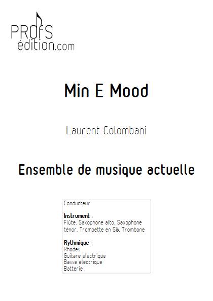 Min E Mood - Ensemble de musique actuelle - COLOMBANI L. - page de garde