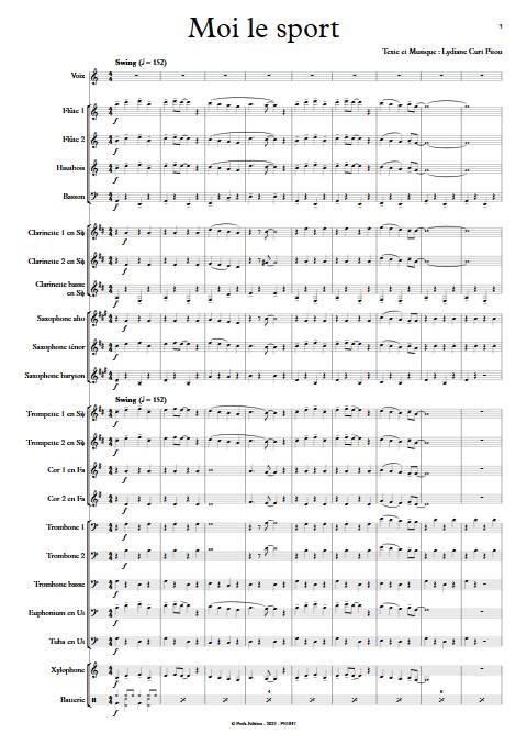 Moi le sport - orchestre d'harmonie - CURT PITOU L. - app.scorescoreTitle