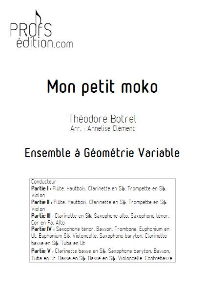 Mon petit Moko - Ensemble Variable - BOTREL T. - page de garde