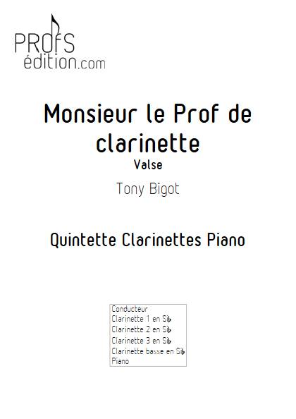 Monsieur le prof de clarinette - page de garde