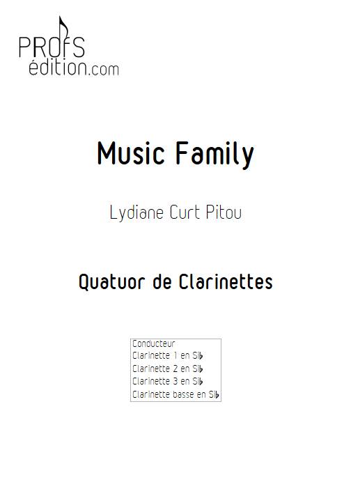 Music Family - Quatuor de clarinettes - CURT PITOU L. - page de garde