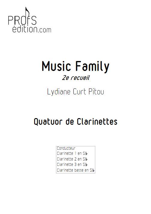 Music Family 2e recueil - Quatuor de clarinettes - CURT PITOU L. - page de garde