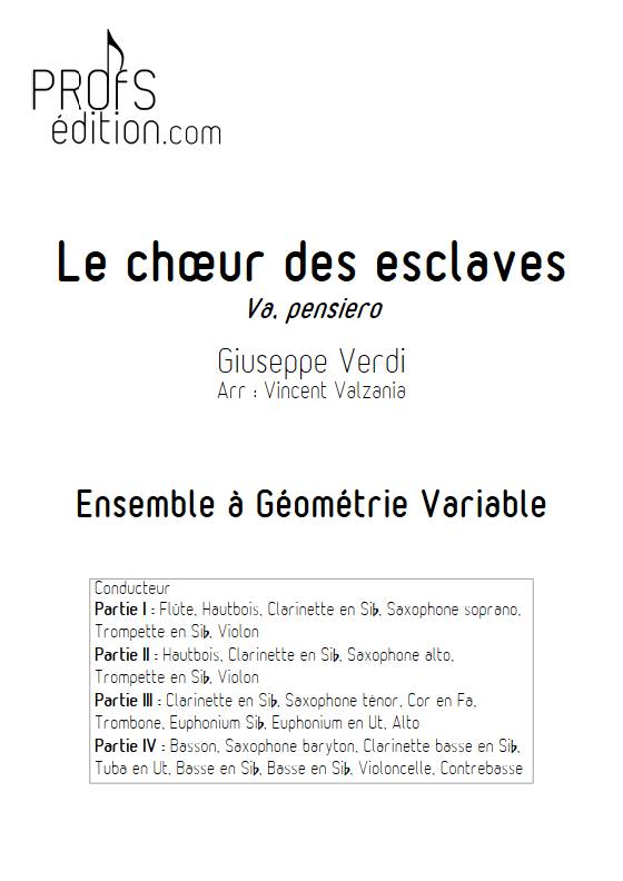 Nabucco - Ensemble Variable - VERGI G. - page de garde
