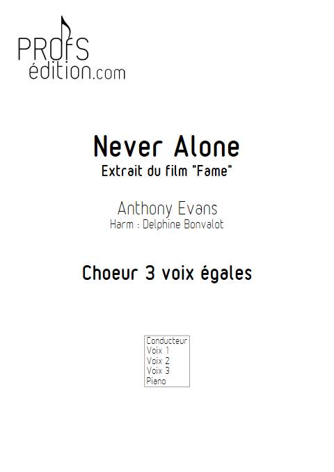 Never Alone - Chœur 3 voix égales - EVANS A. - page de garde