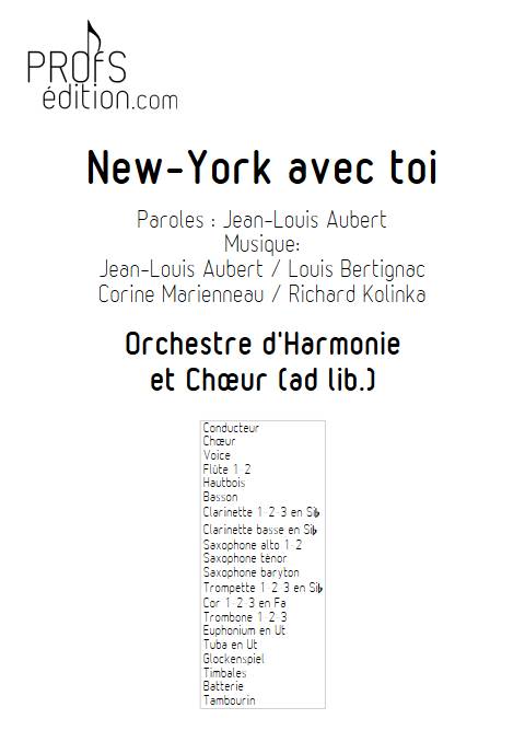 New-York avec toi - Orchestre d'Harmonie - TELEPHONE - page de garde