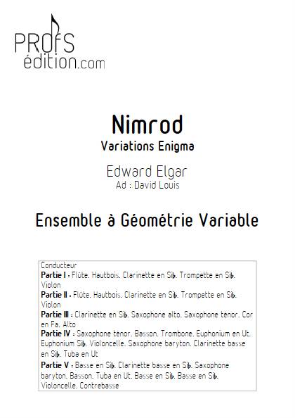 Nimrod - Ensemble Variable - ELGAR E. - page de garde