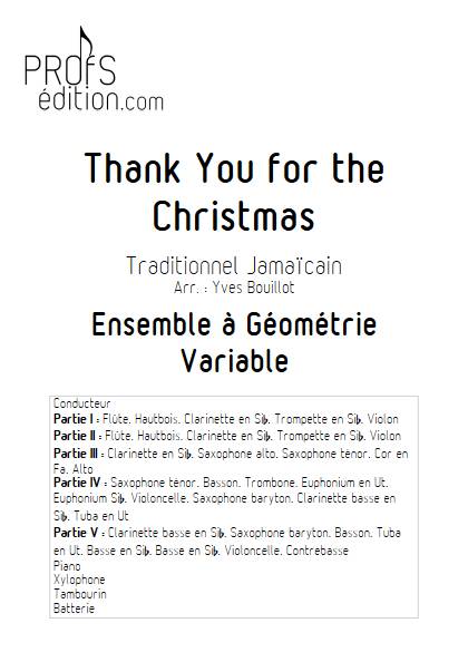 Thank You for the Christmas - Ensemble Variable - TRADITIONNEL JAMAICAIN - page de garde