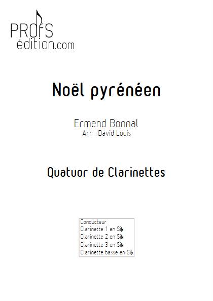 Noël Pyrénéen - Quatuor de Clarinettes - BONNAL E. - page de garde