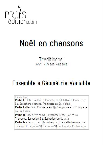 Noël en chansons - Ensemble Variable - TRADITIONNEL FRANCAIS - page de garde