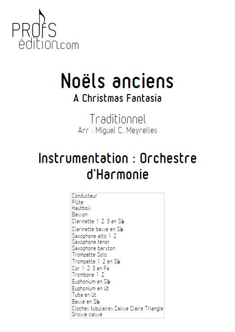 Noëls anciens - Orchestre d'Harmonie - TRADITIONNEL - page de garde