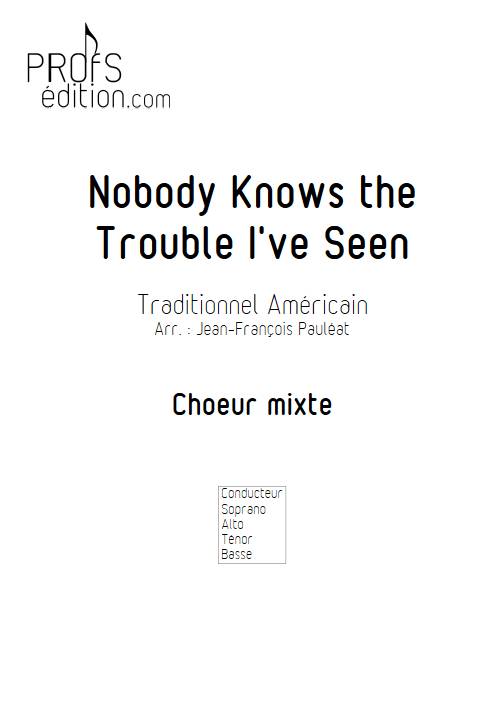 Nobody knows - Chœur mixte - TRADITIONNEL AMERICAIN - page de garde