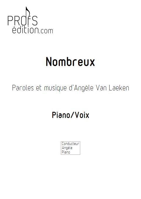 Nombreux - Piano Voix - ANGELE - page de garde