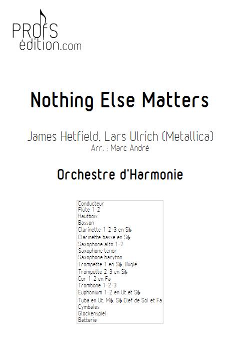 Nothing Else Matters - Orchestre d'Harmonie - HELFIELD J. - page de garde