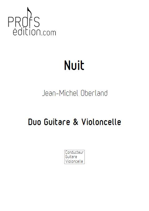 Nuit - Duo Guitare Violoncelle - OBERLAND J. M. - page de garde