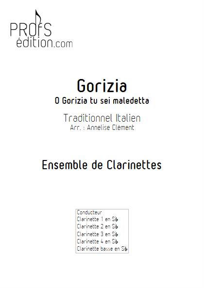 O Gorizia - Quintette de clarinettes - TRADITIONNEL ITALIEN - page de garde