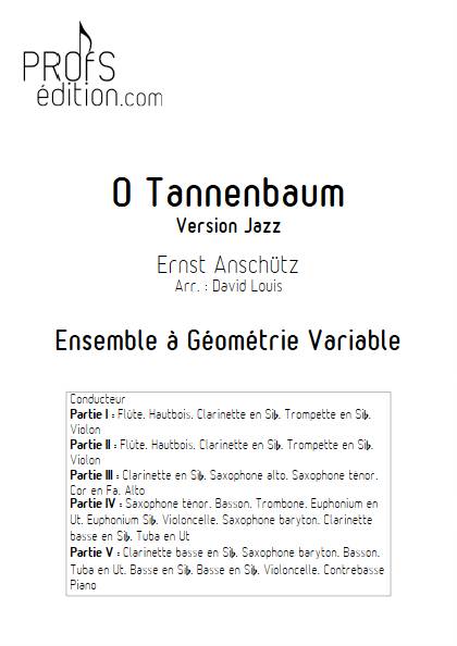 O Tannenbaum - Ensemble Variable - ANSCHUTZ E. - page de garde