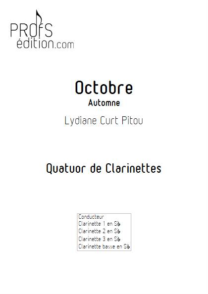 Octobre - Automne - Quatuor de Clarinettes - CURT PITOU L. - page de garde