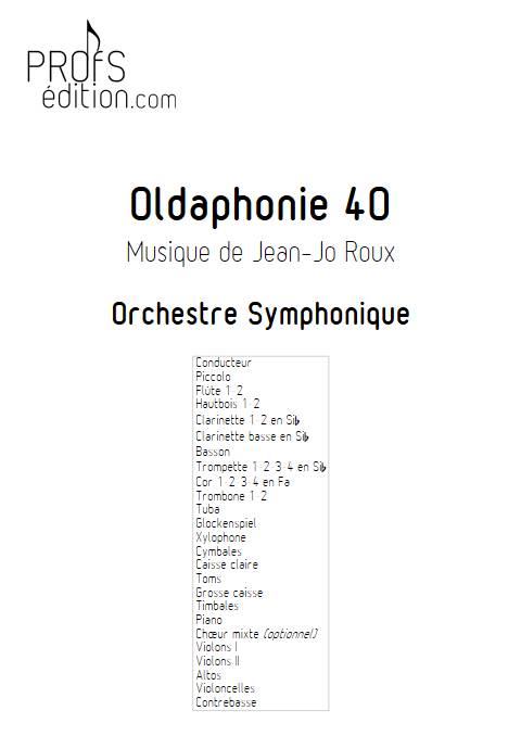Oldaphonie 40 - Orchestre symphonique - ROUX J-J - page de garde