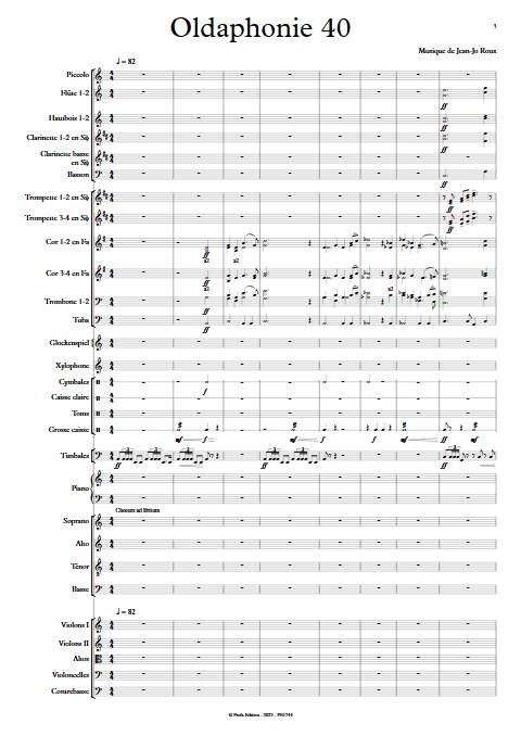 Oldaphonie 40 - Orchestre symphonique - ROUX J-J - app.scorescoreTitle
