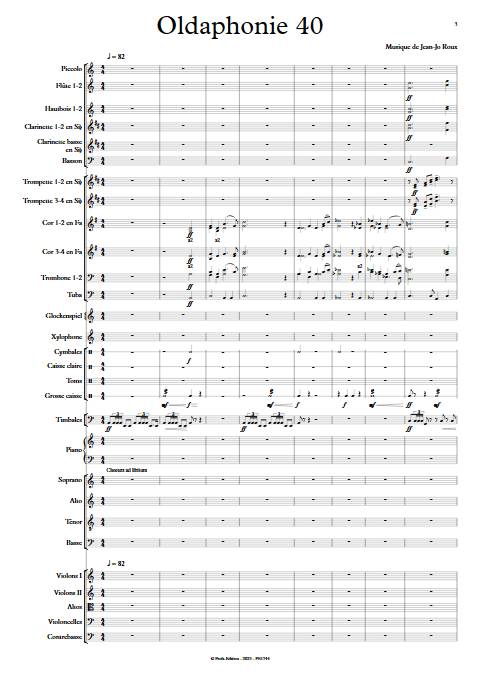 Oldaphonie 40 - Orchestre symphonique - ROUX J-J - Partition