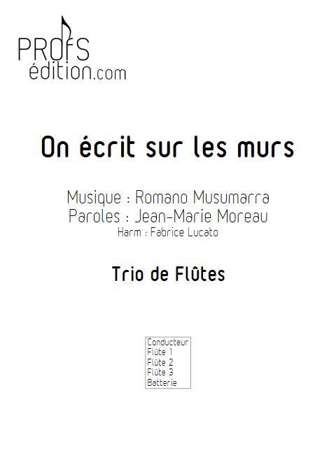 On écrit sur les murs - Trio de Flûtes - MUSUMARRA R. - page de garde