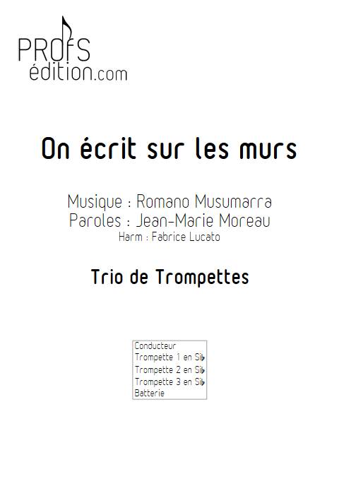 On écrit sur les murs - Trio de Trompette - MUSUMARRA R. - page de garde