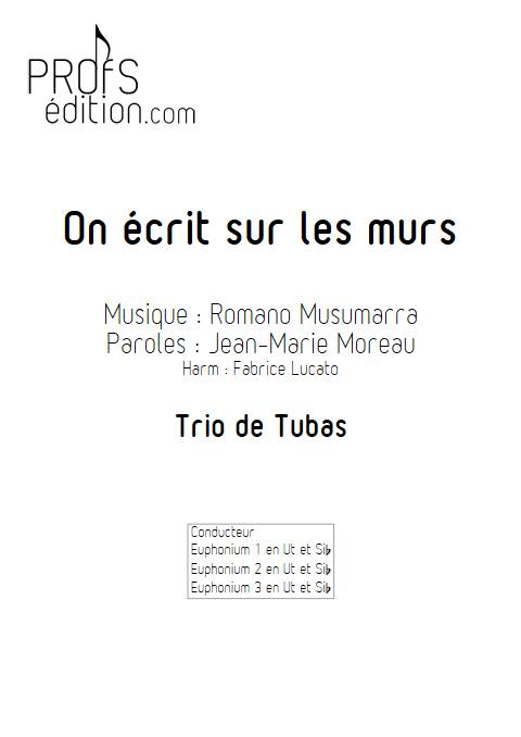 On écrit sur les murs - Trio de Tubas - MUSUMARRA R. - page de garde