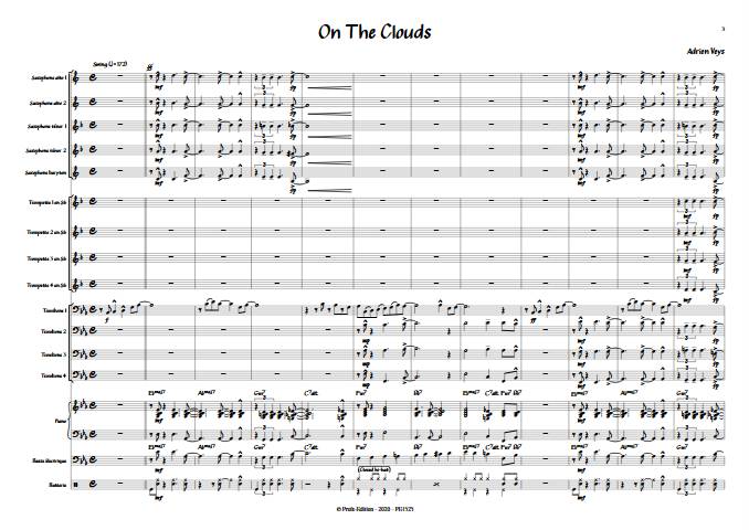 On the clouds - Big Band - VEYS A. - app.scorescoreTitle