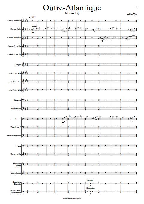 Outre Atlantique - Brass Band - VEYS A. - app.scorescoreTitle