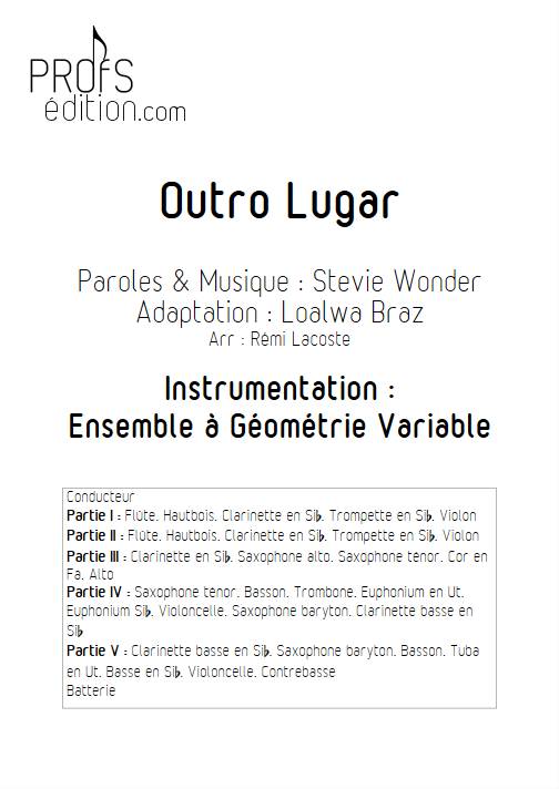 Outro lugar - Ensemble Variable - WONDER S. - page de garde