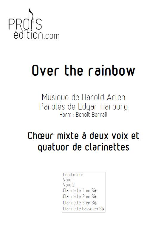 Over the rainbow - Quatuor de Clarinettes et Choeur - ARLEN H. - page de garde