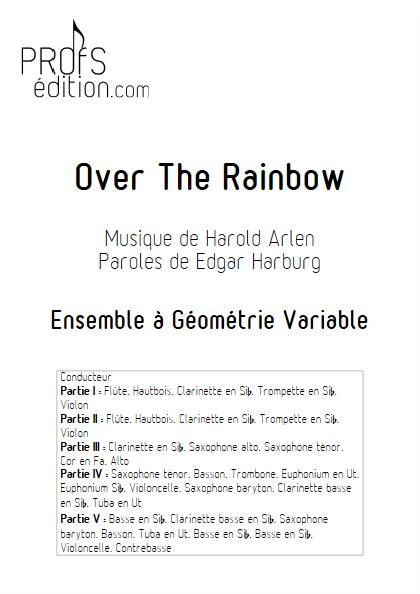 Over the rainbow - Ensemble Variable - ARLEN H. - page de garde