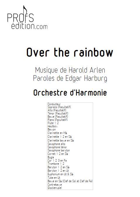 Over the rainbow - Orchestre d'Harmonie - ARLEN H. - page de garde