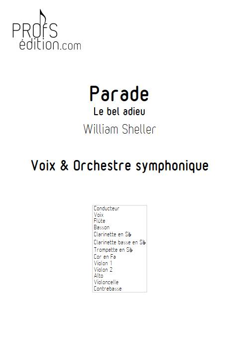 Parade - Orchestre Symphonique - SHELLER W. - page de garde