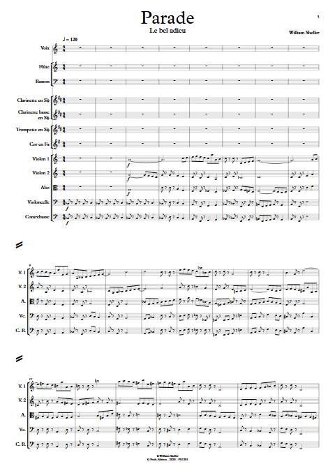 Parade - Orchestre Symphonique - SHELLER W. - Partition