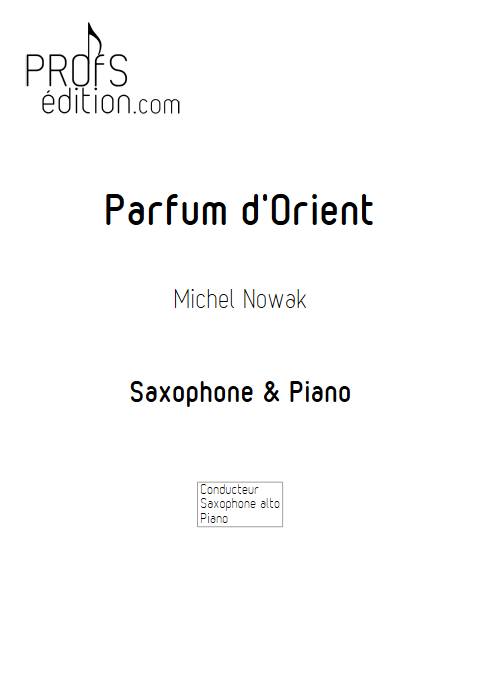 Parfum d'Orient - Saxophone Piano - ANONYME - page de garde