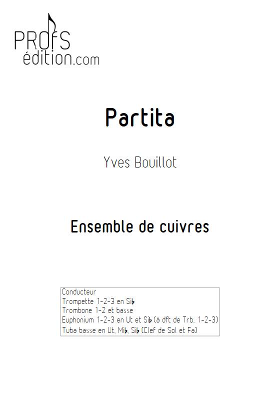 Partita pour cuivres - ensemble de cuivres - BOUILLOT Y. - page de garde