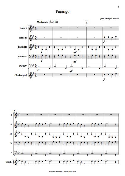 Patango - Ensemble Variable - PAULEAT J. F. - app.scorescoreTitle
