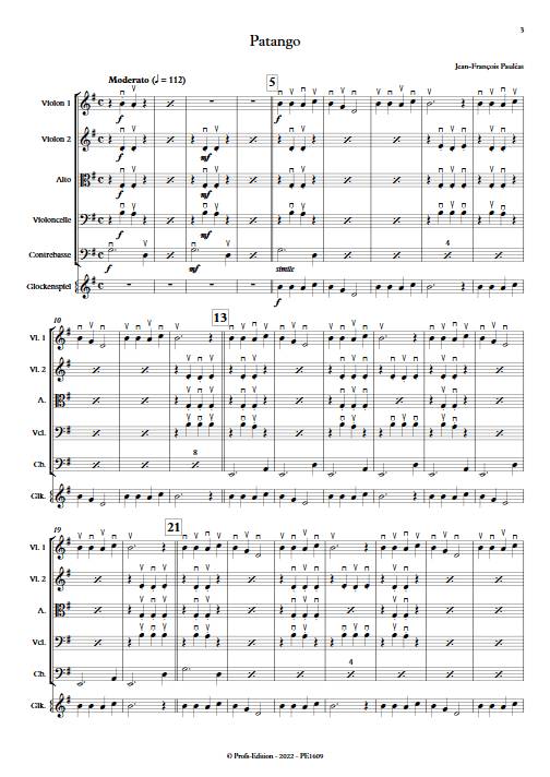 Patango - Orchestre à cordes - PAULEAT J. F. - app.scorescoreTitle