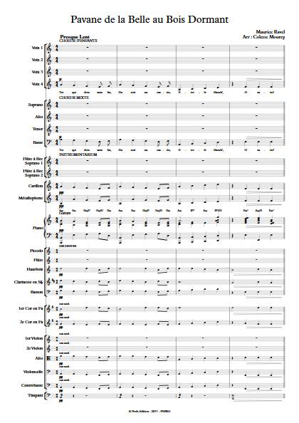 Pavane de la belle au bois dormant – Ensemble à Géométrie Variable - RAVEL M. - app.scorescoreTitle