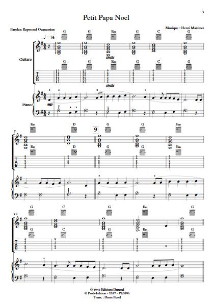 Petit Papa Noël - Guitare & Piano - MARTINET Henri BUREL Denis - app.scorescoreTitle