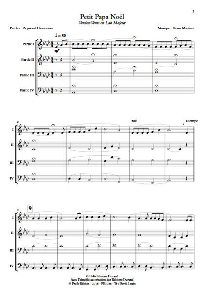 Petit Papa Noël - Ensemble Variable - MARTINET H. - app.scorescoreTitle