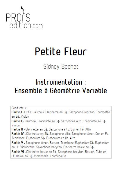 Petite Fleur - Ensemble à géométrie variable - BECHET S. - page de garde