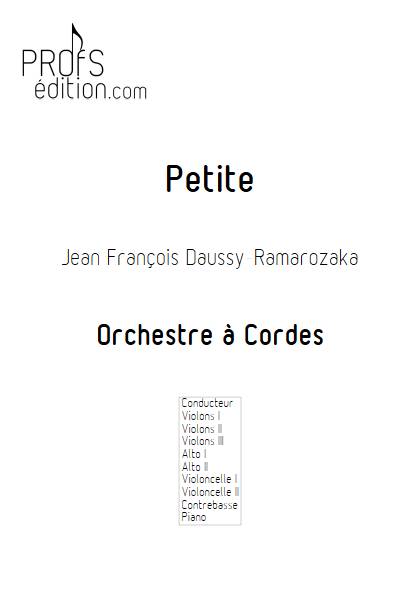 Petite - Orchestre à Cordes - DAUSSY-RAMAROZAKA J. F. - page de garde