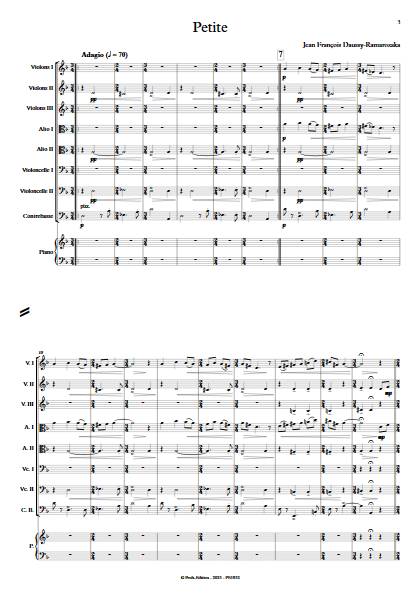 Petite - Orchestre à Cordes - DAUSSY-RAMAROZAKA J. F. - Partition