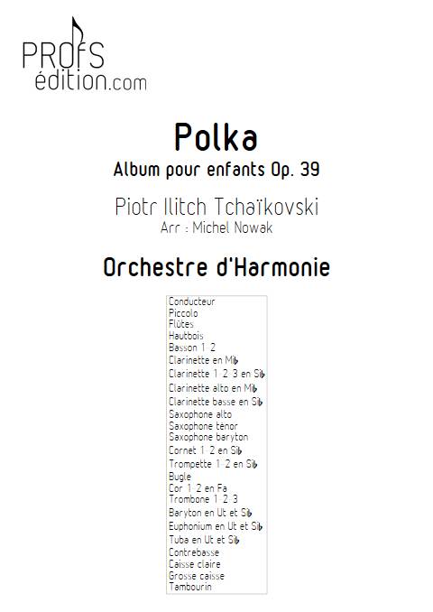 Polka - Orchestre d'Harmonie - TCHAIKOVSKI P. I. - page de garde
