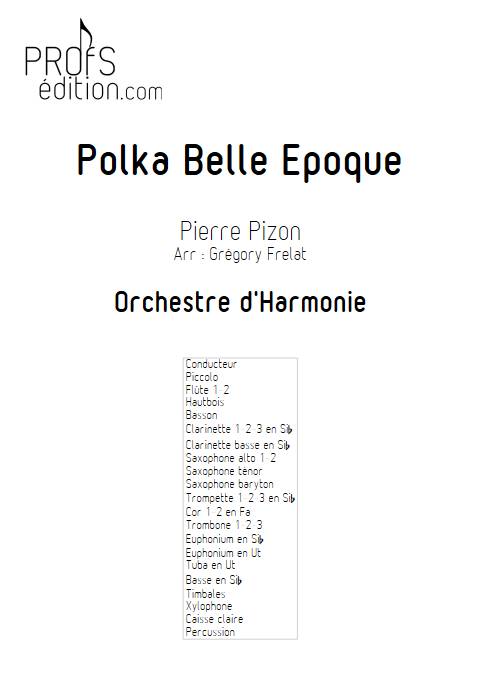 Polka Belle Epoque - Orchestre d'Harmonie - PIZON P. - page de garde