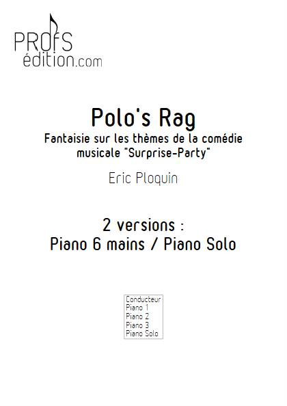 Polo's Rag - Piano 6 mains - PLOQUIN E. - page de garde