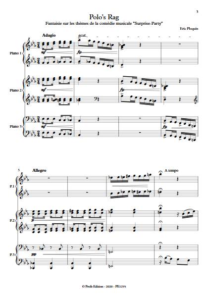 Polo's Rag - Piano 6 mains - PLOQUIN E. - Partition